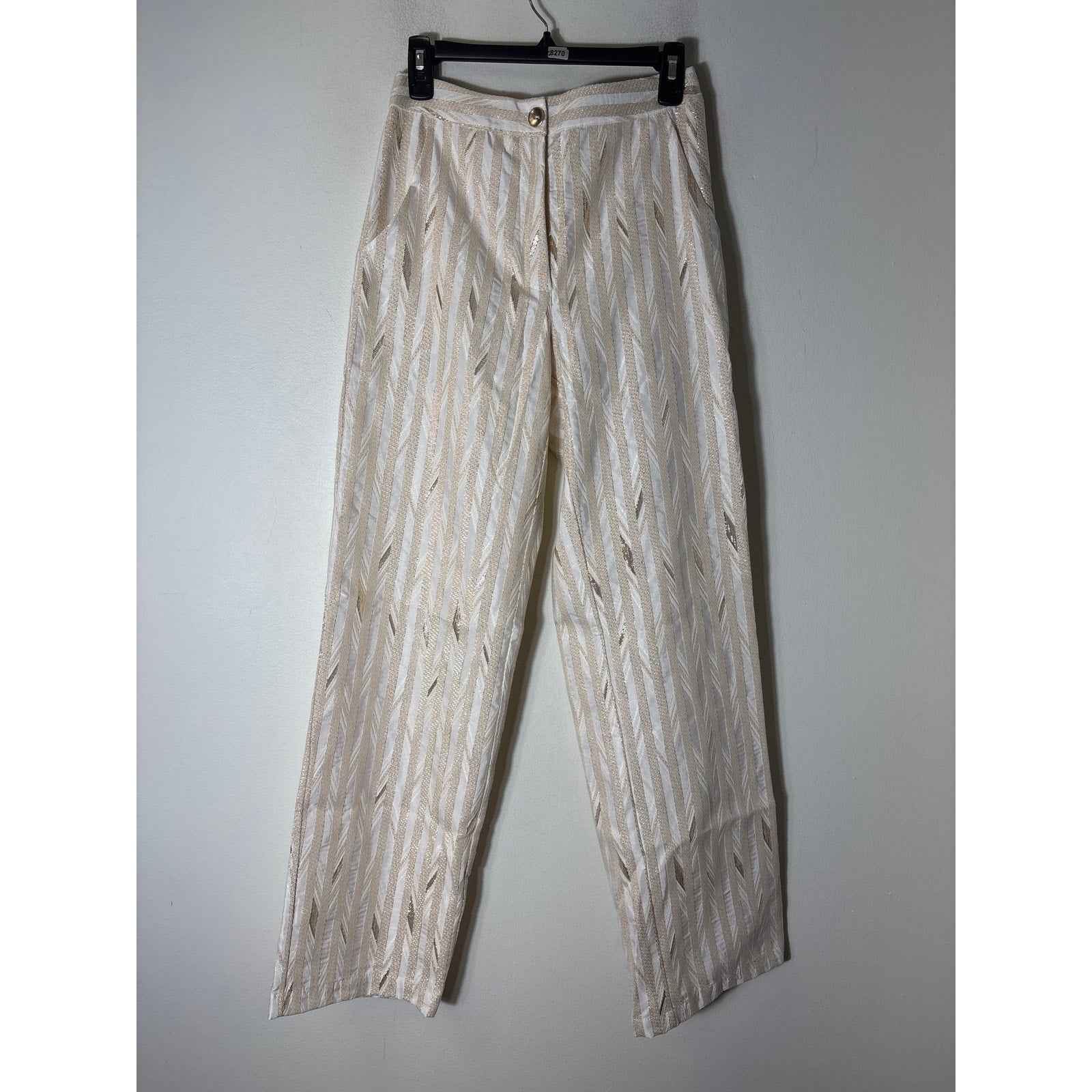 NWT Porridge Clothing Gold Flat Front Pants Sz 4