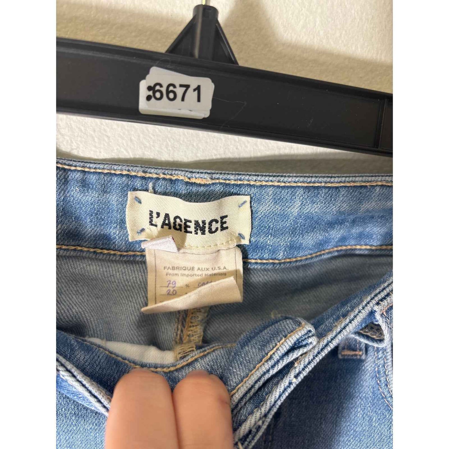 L'Agence Margot Skinny High Rise Jeans Sz 27