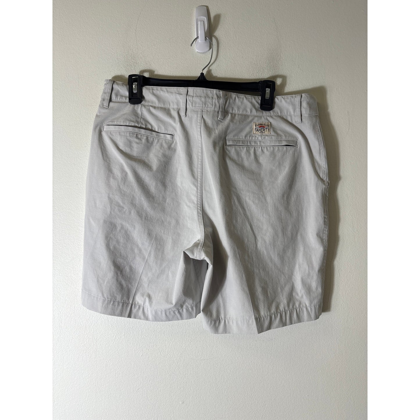 Men's Faherty Brand Gray All Day Shorts Sz 35