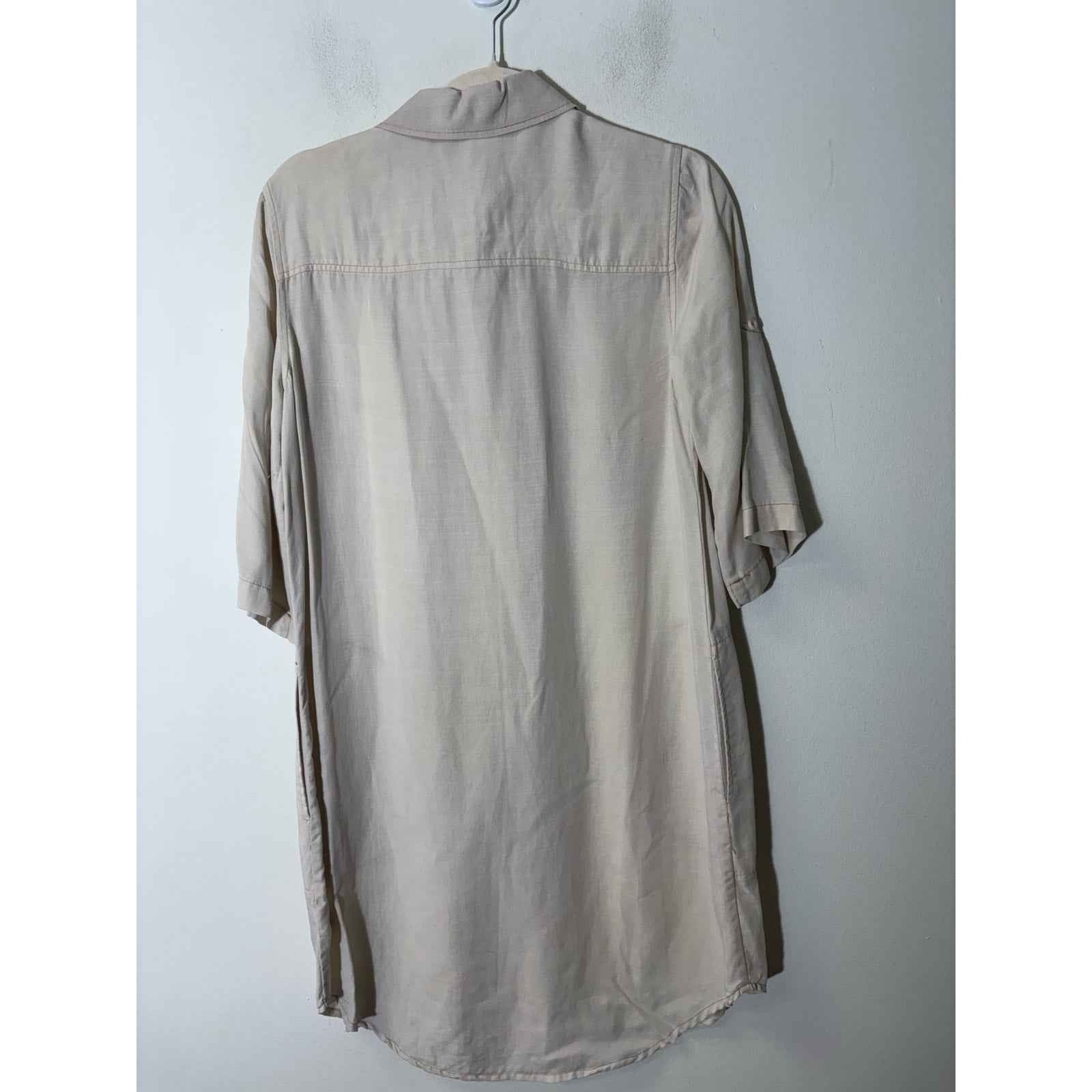 Cloth and Stone Off White Button Up Dress Sz XS