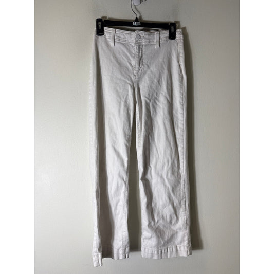 Paige White Straight Leg Nellie Denim Jeans Sz 26
