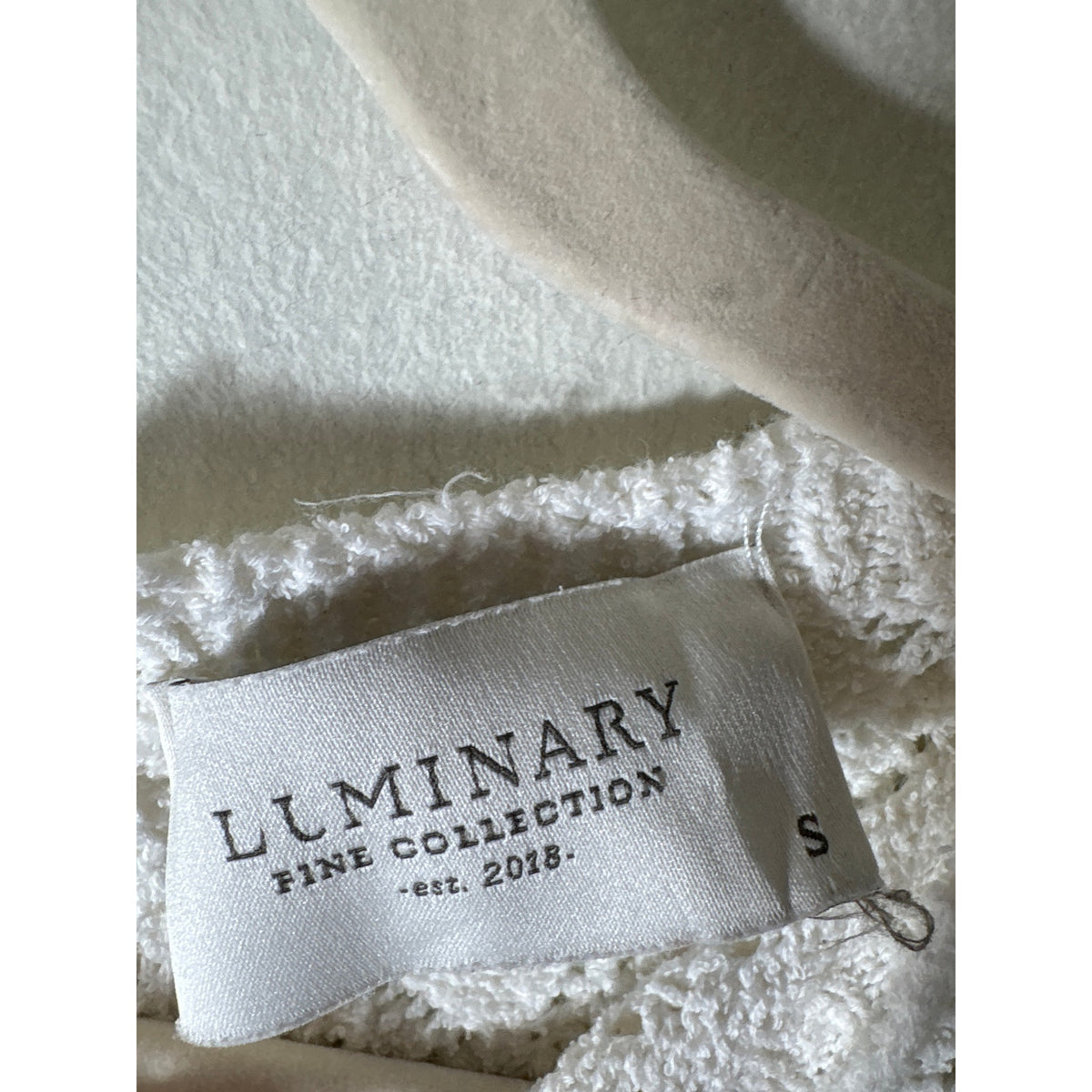 Luminary White Sweater Top Sz S