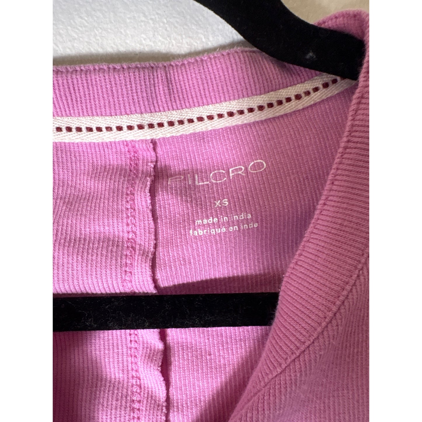Pilcro Pink Ribbed Top Sz XS
