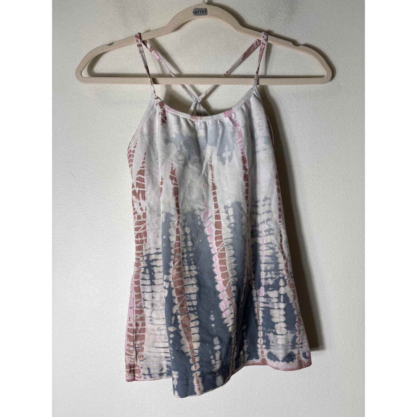 Hard Tail Gray and Pink Tie Dye Tank Sz L