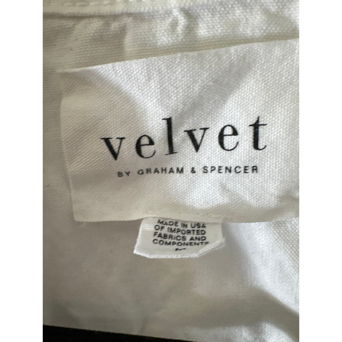 Velvet White Button Up Drawstring Waist Jacket Sz M