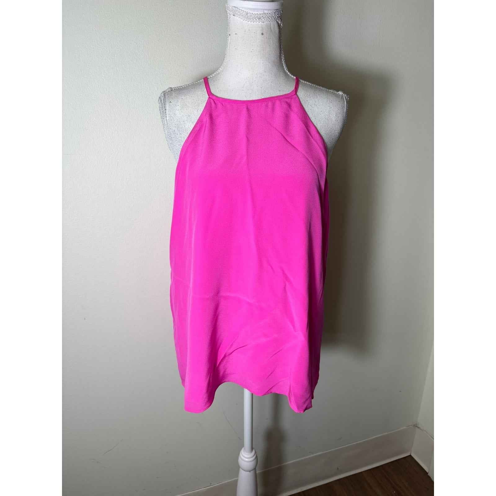 Lavender Brown Hot Pink Strappy Camisole Sz M