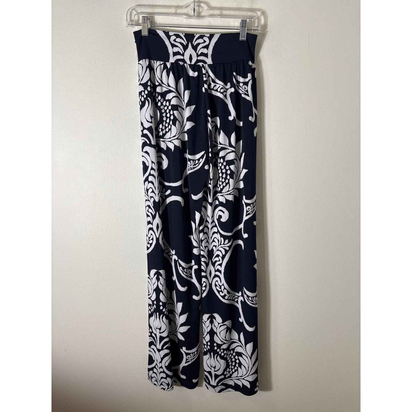 Clara Sun Woo Navy and White One SHoulder Pants Set Sz M