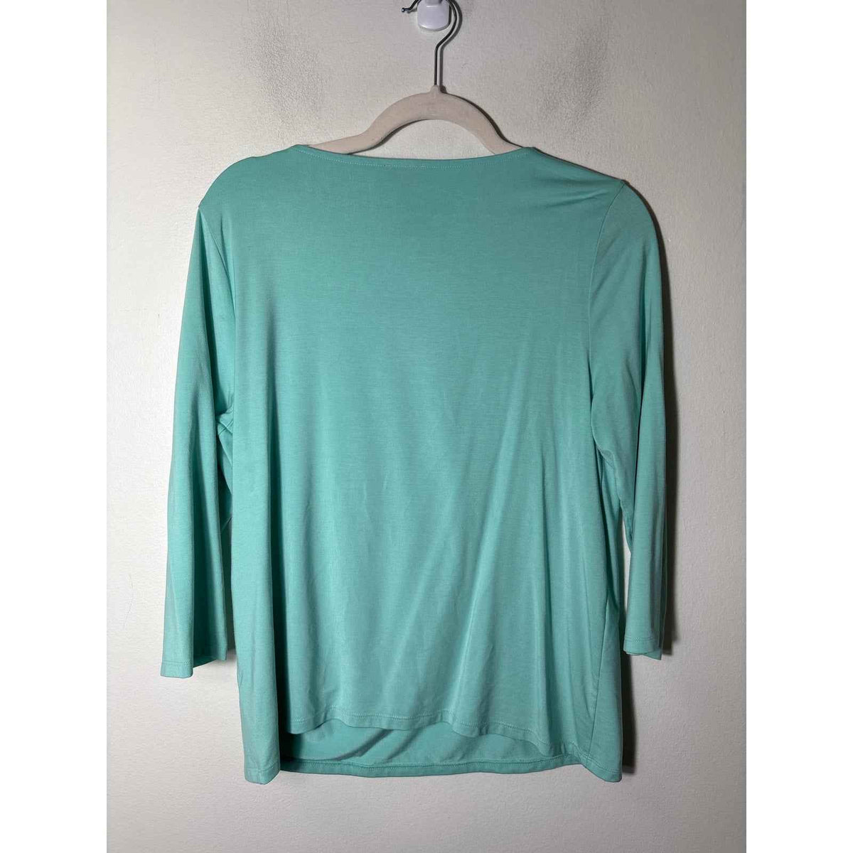 Talbots Aqua Scoop Neck Long Sleeve Tee Sz LP