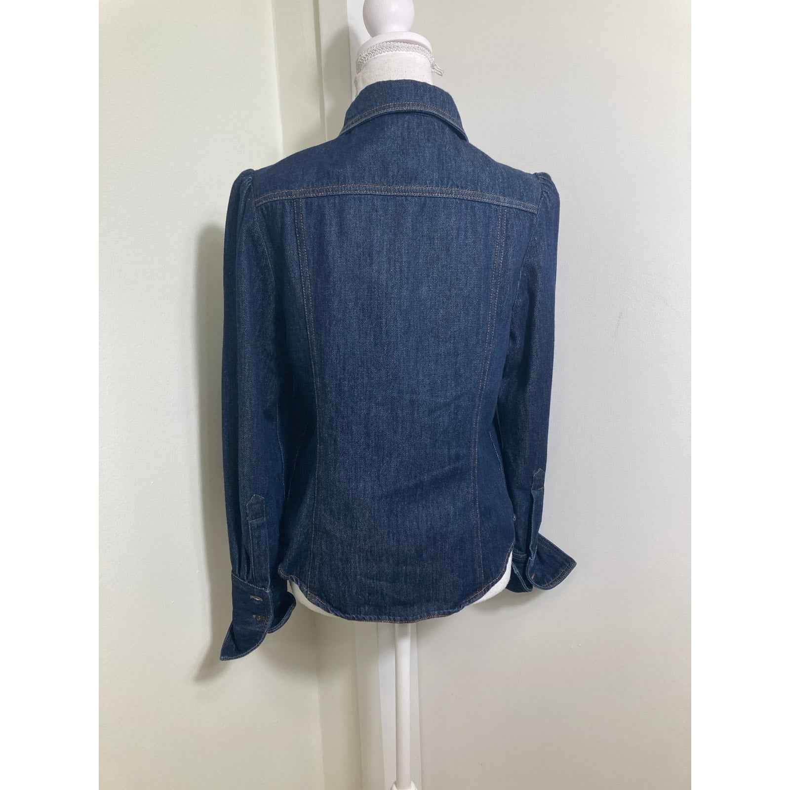 Dries Van Noten Denim Button Up Shirt Sz 42