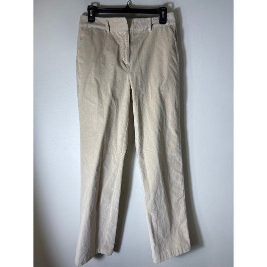 Talbots khaki coyduroy pants Sz 6