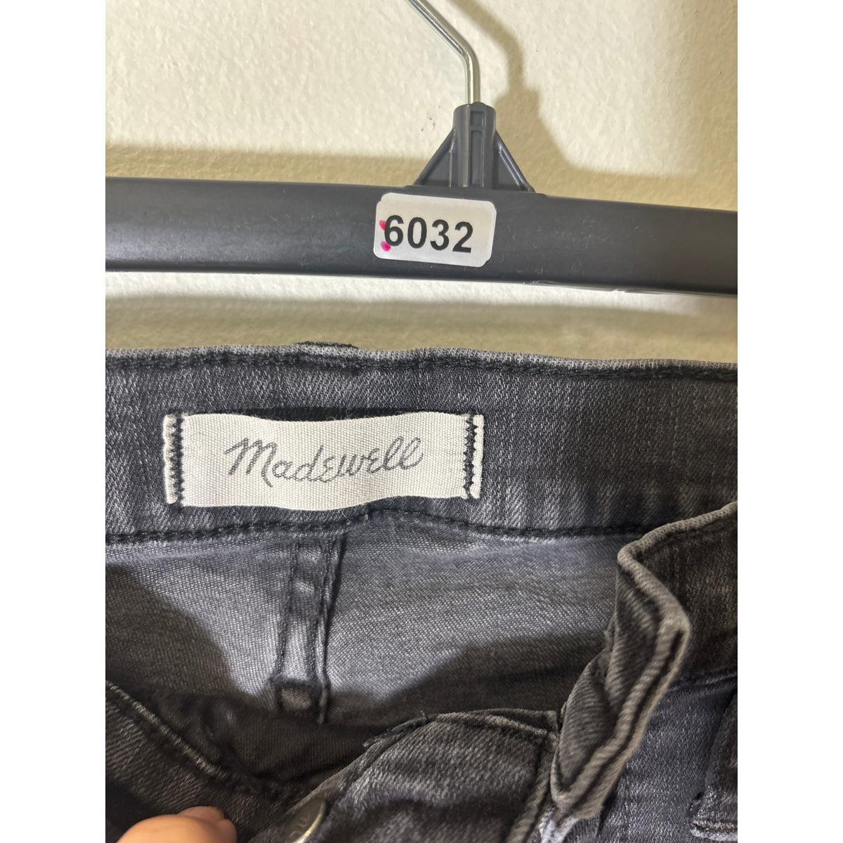 Madewell Black "Cali Demi-Boot" Denim Jeans Sz 25T