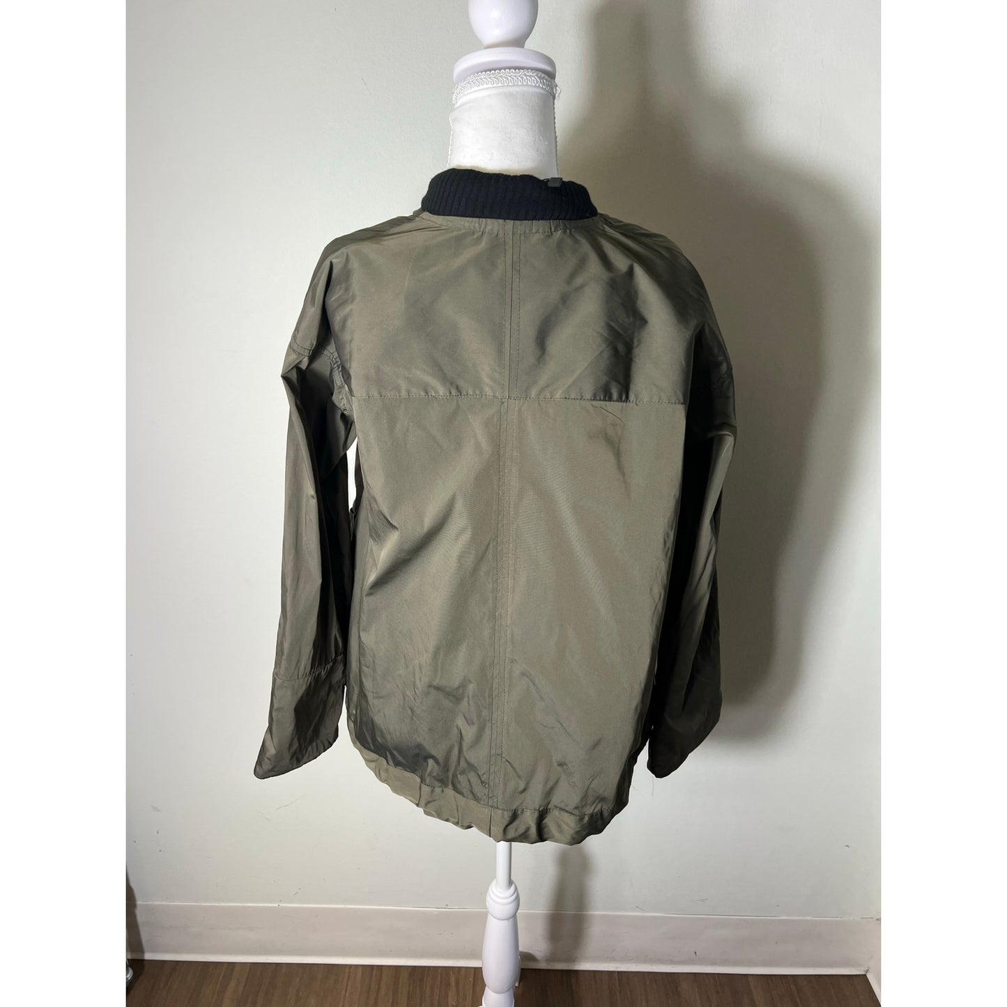Gershonb R A M Olive Green Cropped Jacket Sz M