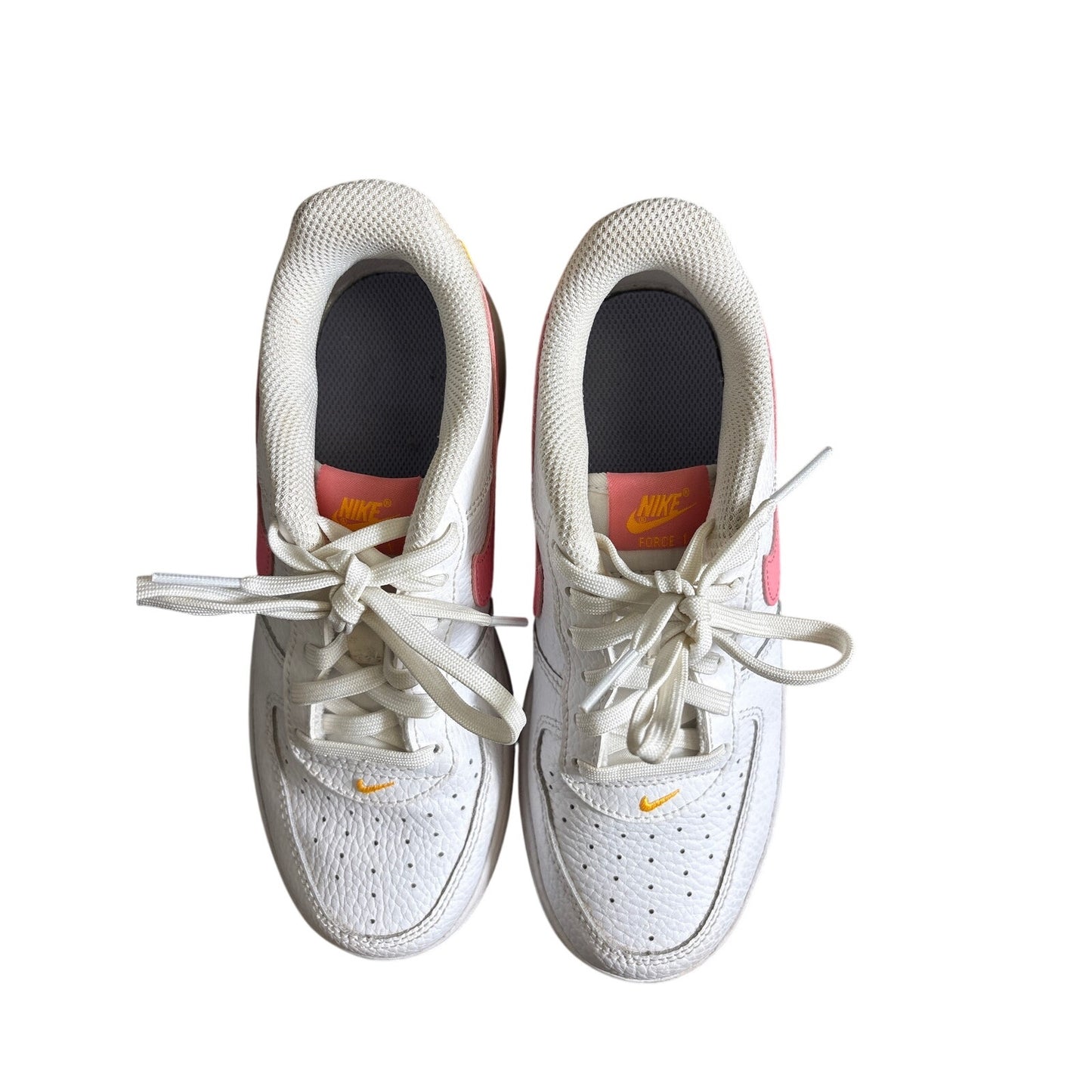 Girls Nike White Pink Tennis Shoes Sz 2.5