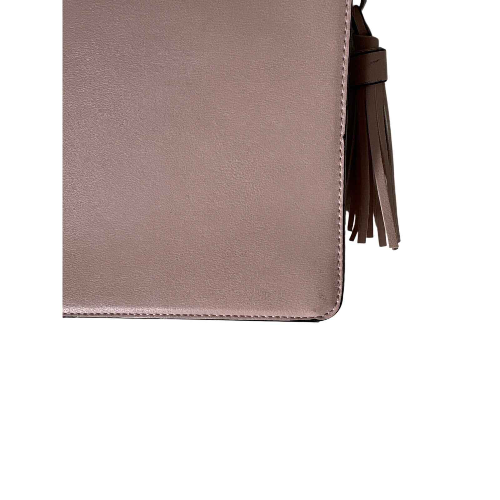 Phase 3 Pink Tassle Pocketbook Purse Sz 10.5x9"