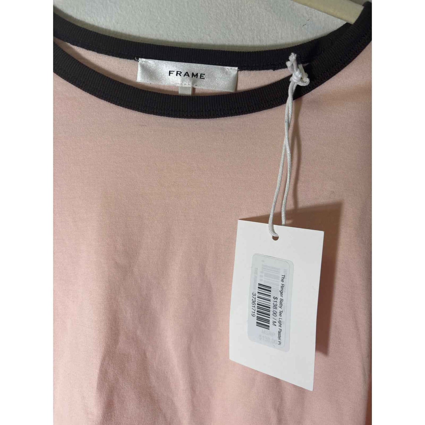 NWT Frame Peach The Ringer Baby Tee Sz M
