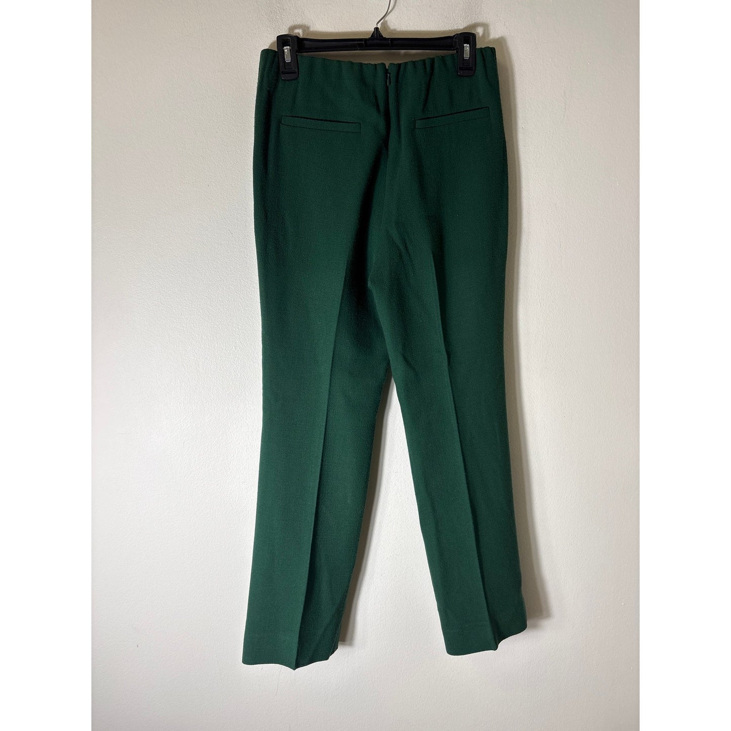 Ann Mashburn Dark Green Wool Pull On Pants Sz M