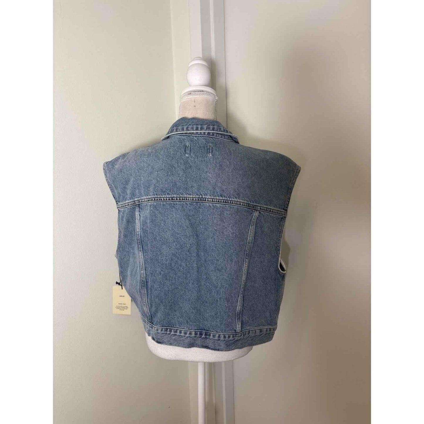 NWT Agolde Immortal Charli Denim Vest Sz L