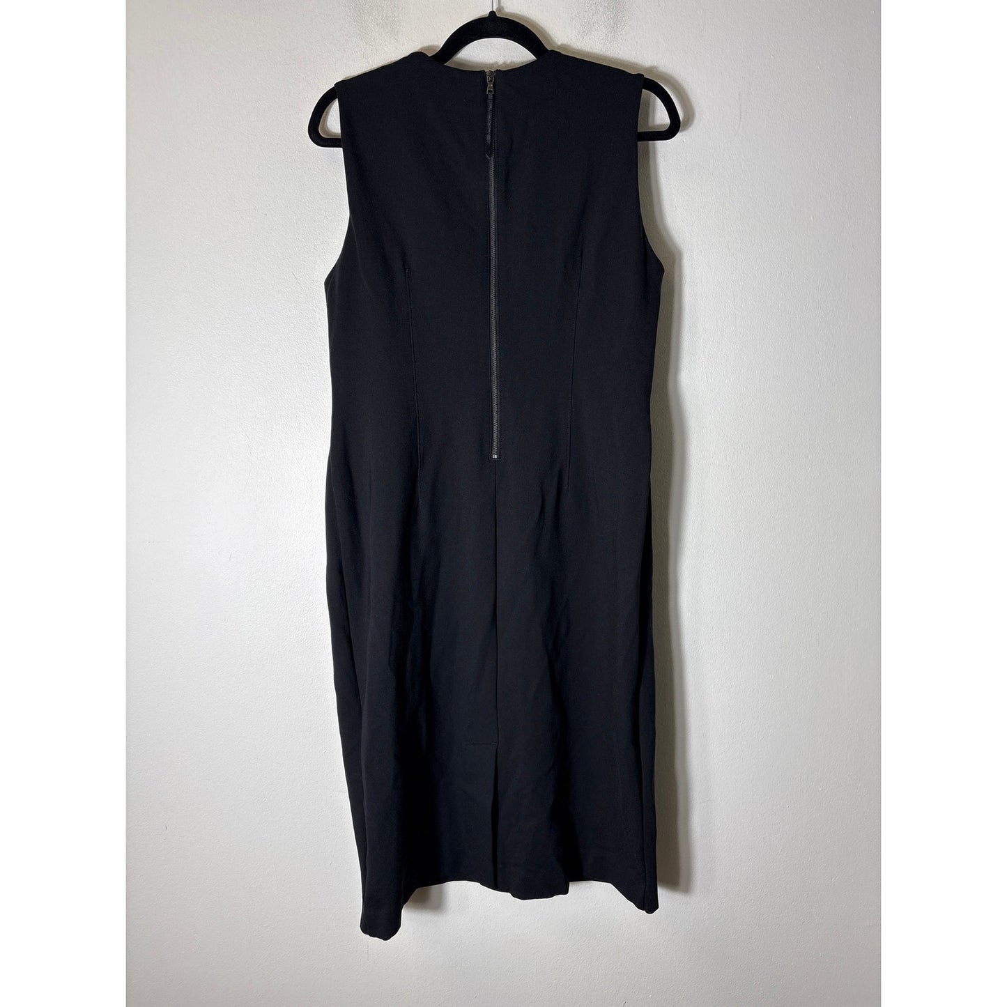 Spanx Black Sleeveless V Neck Maxi Collum Dress Sz L