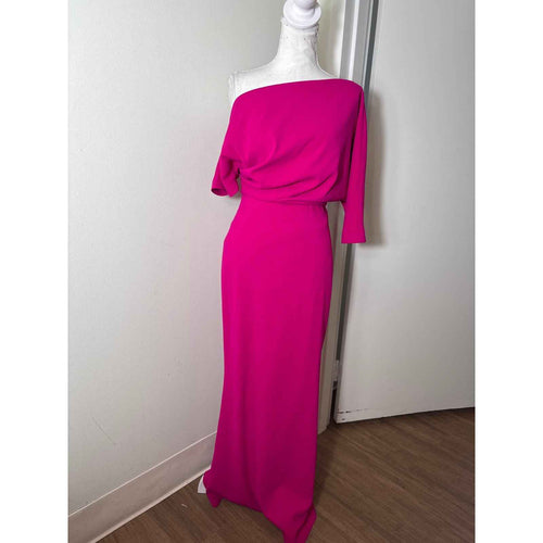 Bagdley Mishka Fushia Off The SHoulder Floor Length Gown Sz 2