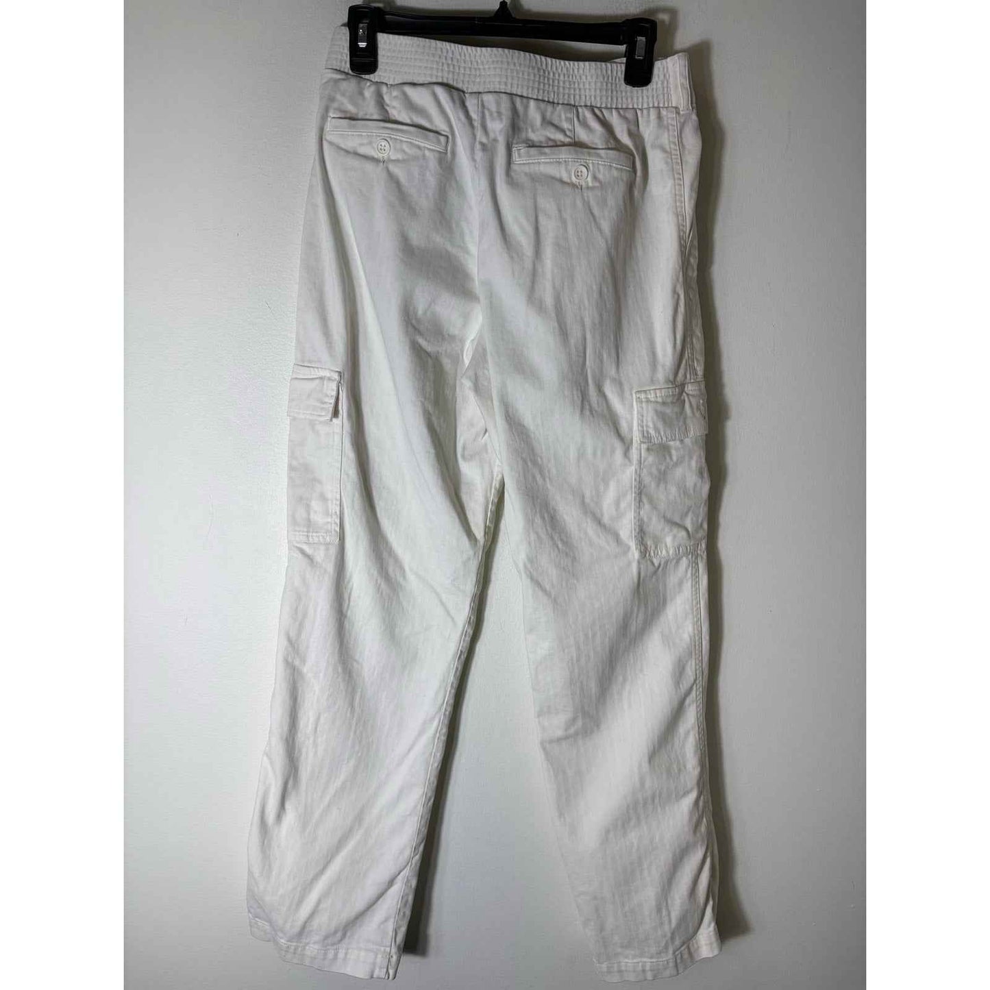James Perse Off White Cotton Cargo Style Cotton Pants Sz 1