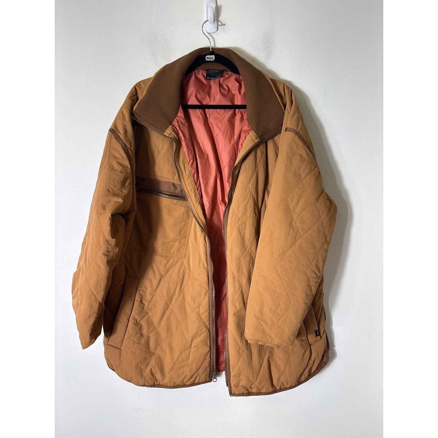 Men's Prana Tan Long Sleeve Insulated Jacket Sz XL