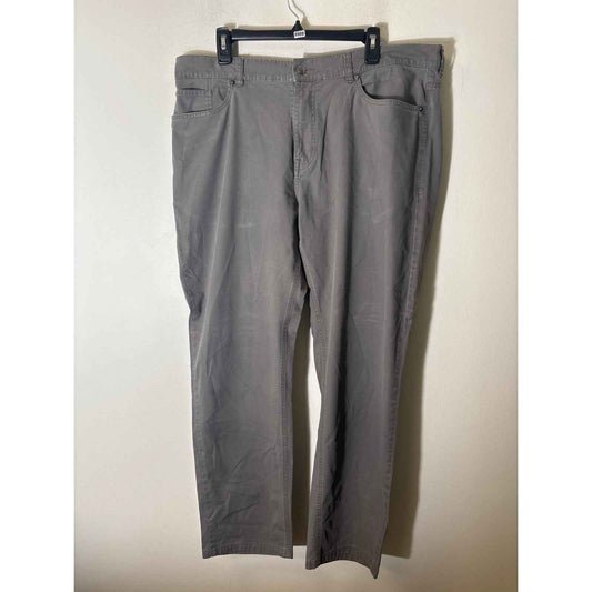 Men's Peter Millar Gray Light Weight Cotton Flat Front Chinos Sz 40x32