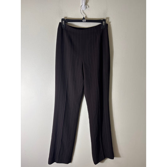 Dana Buchman Brown Pin Stripe Trousers Sz 0