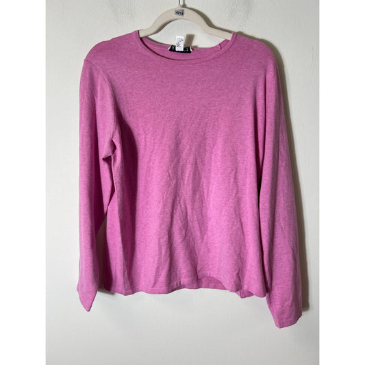 Belford Pink Knit Long Sleeve Top Sz XL