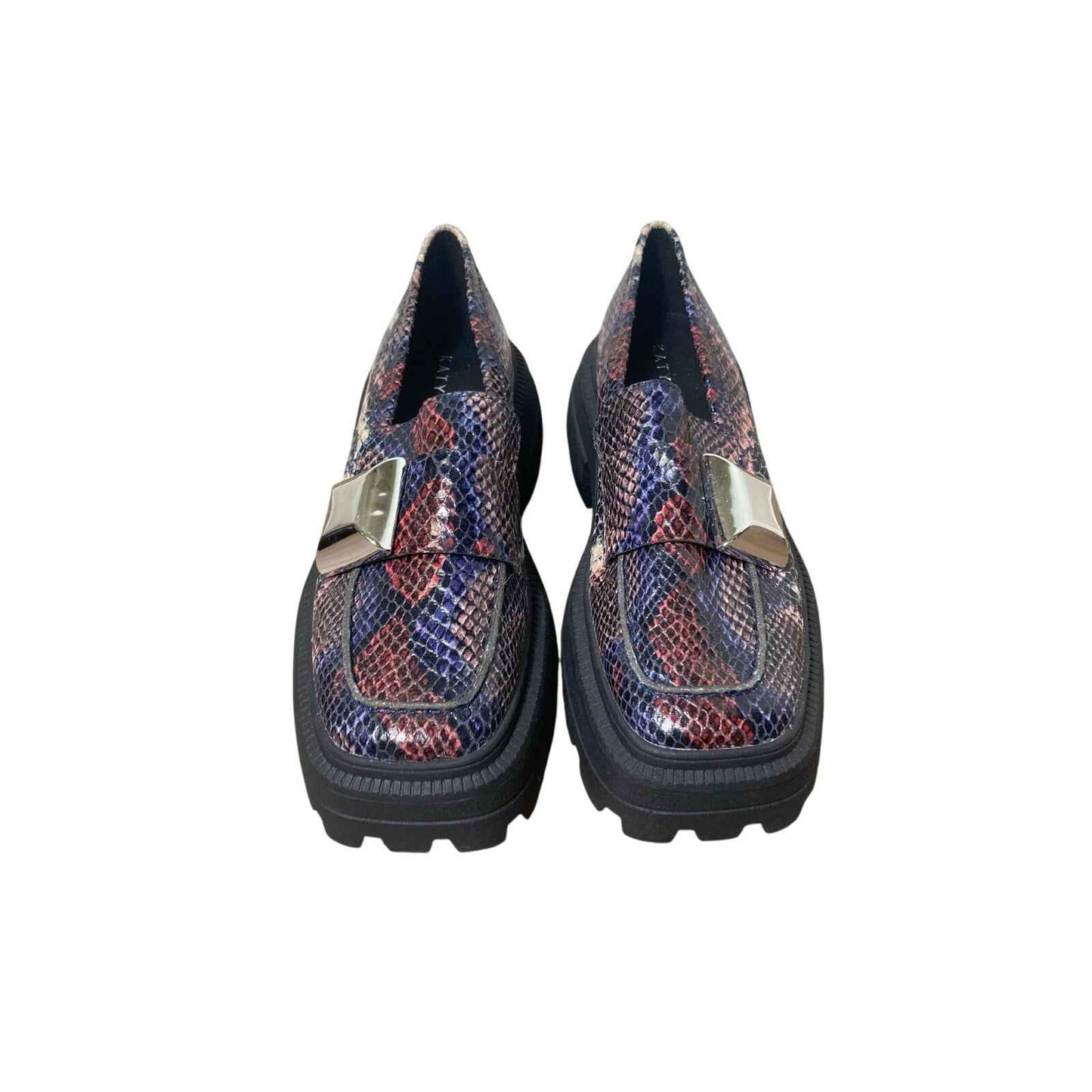 NWOB Katy Perry Multicolor Snakeskin Platform Loafer Sz 6
