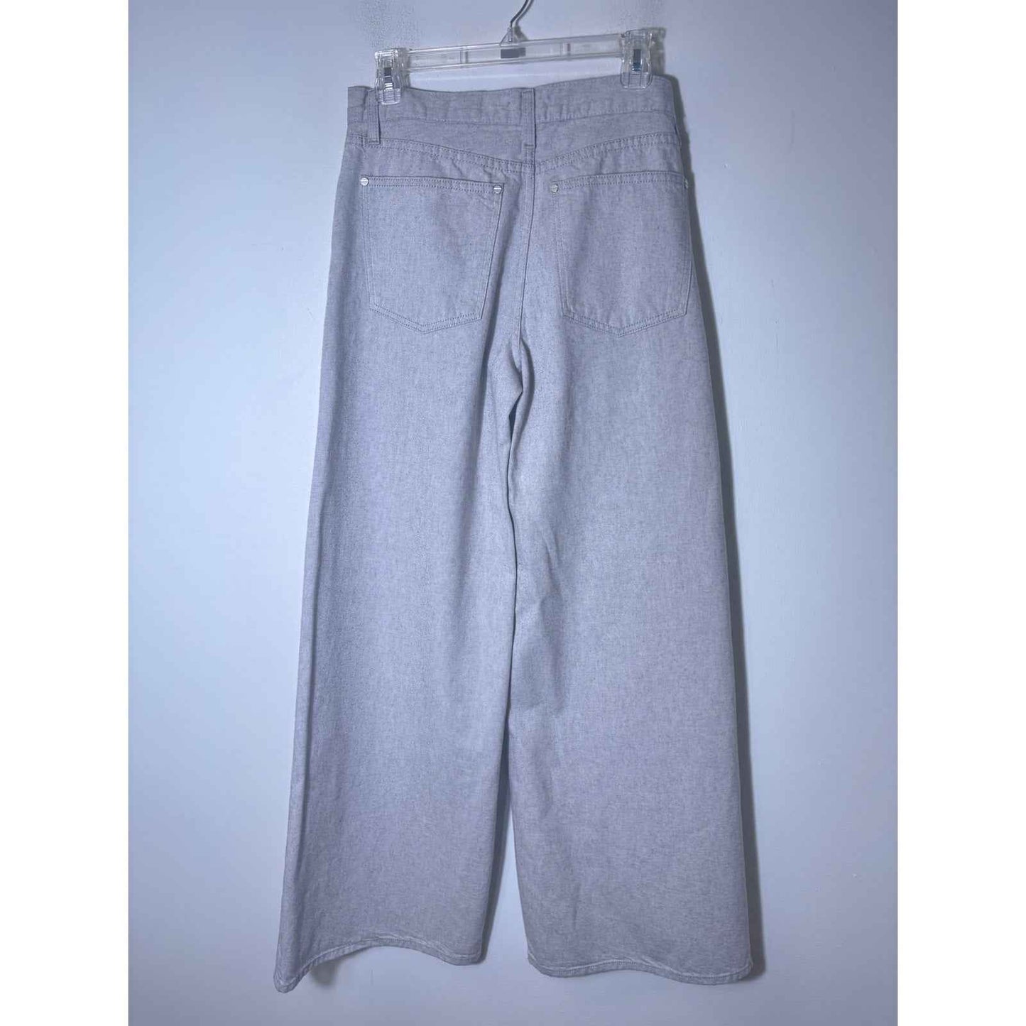 TWP Light Gray Denim Tiny Dancer Extra Wide Leg Jeans Sz 27