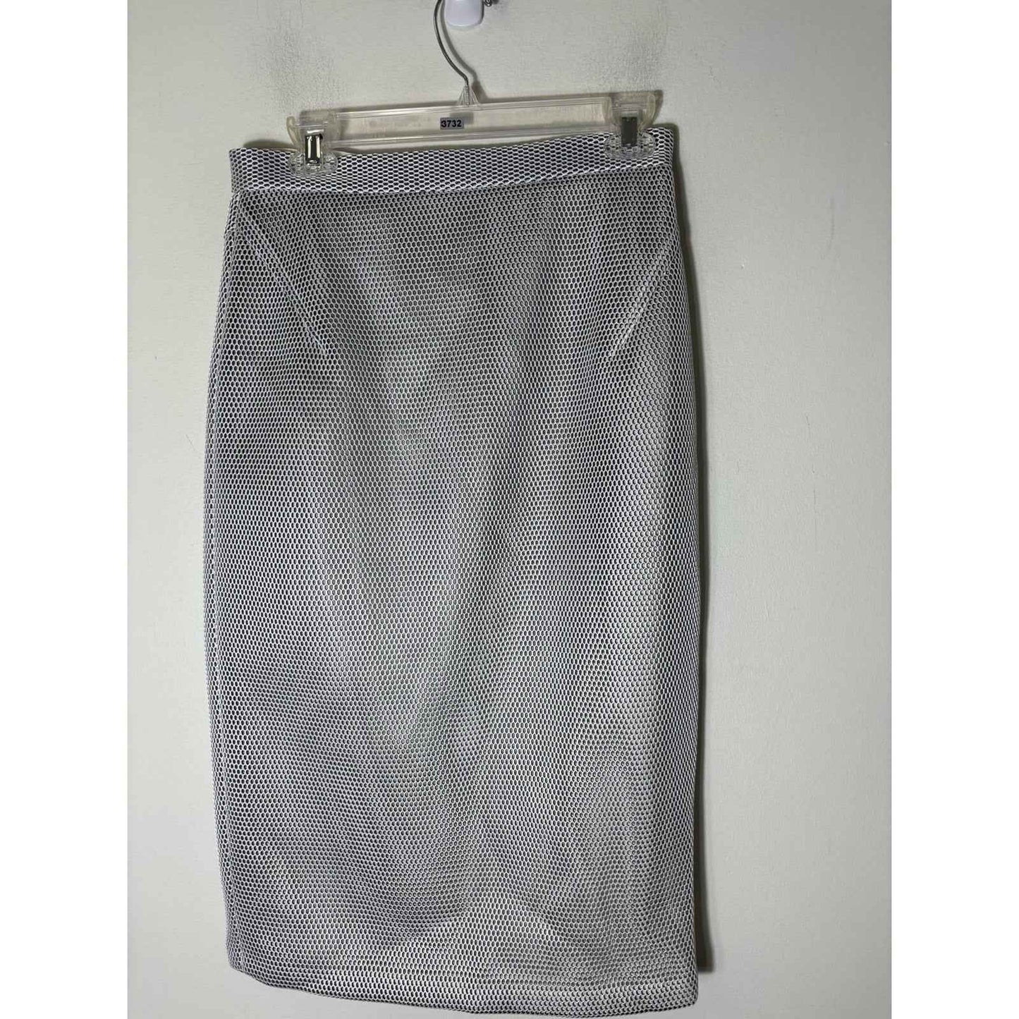 Raoul Black/White Fish Net Midi Pencil Skirt Sz 6