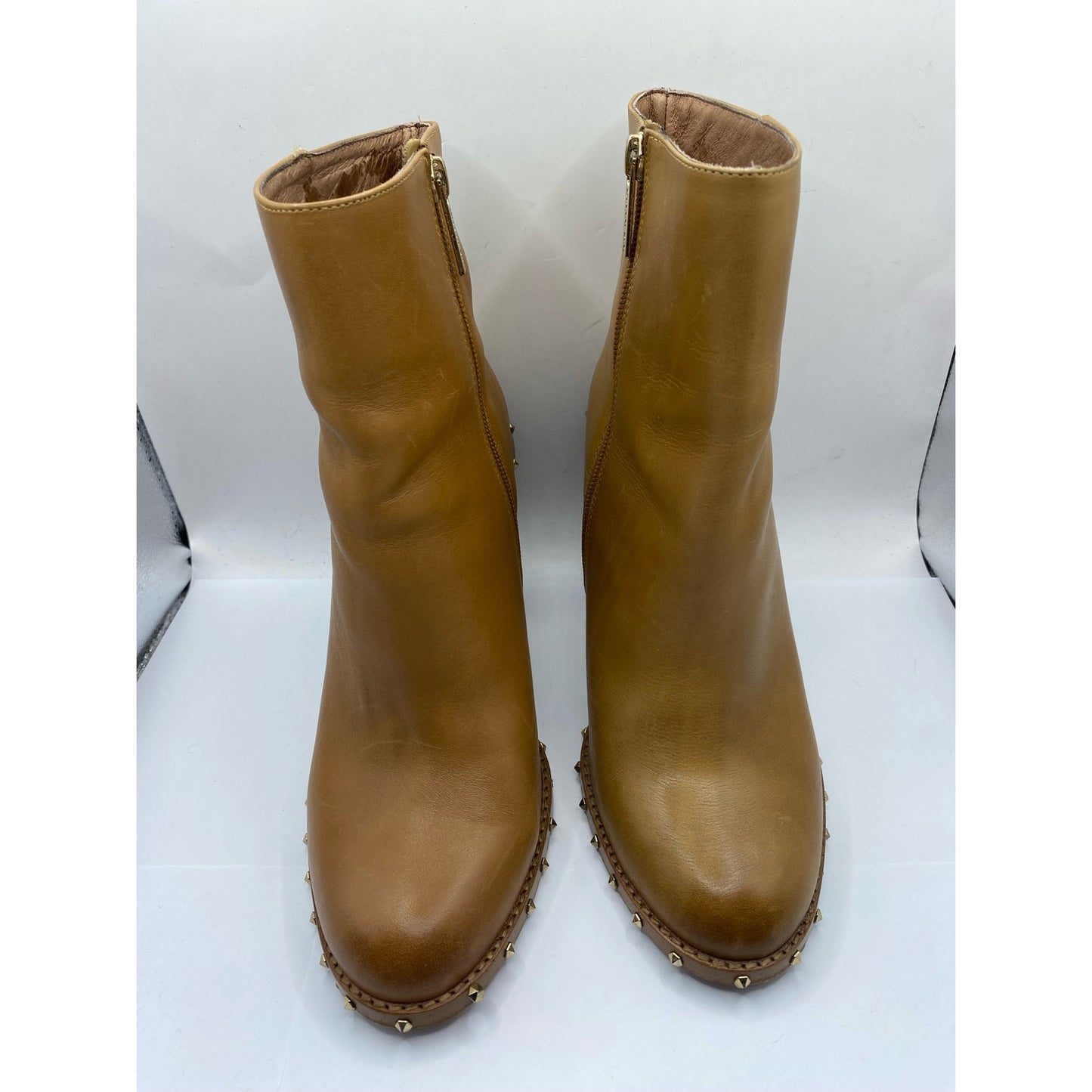 Ginanni Gini Brown Leather Bootie Sz 8.5