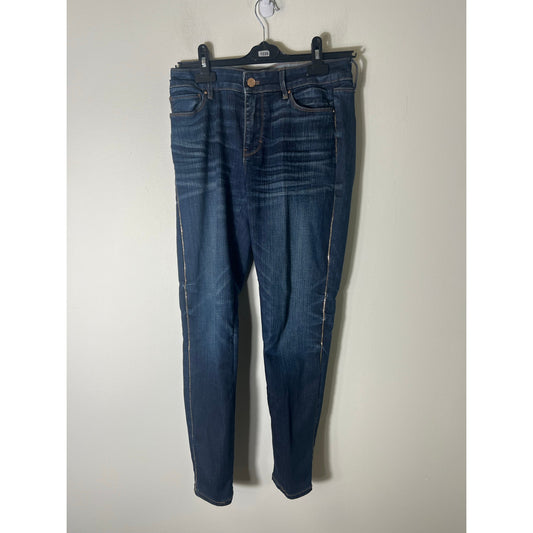 White Black The Skinny Ankle Jean Sz 4