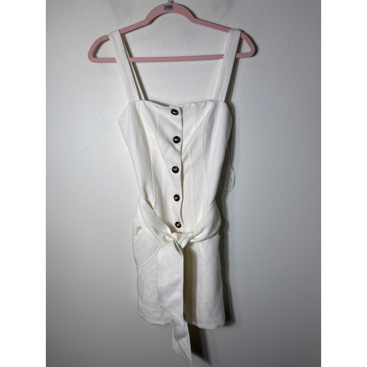 NWT C/Meo Collective Ivory "Collisions Mini Dress" Sz Xs/2