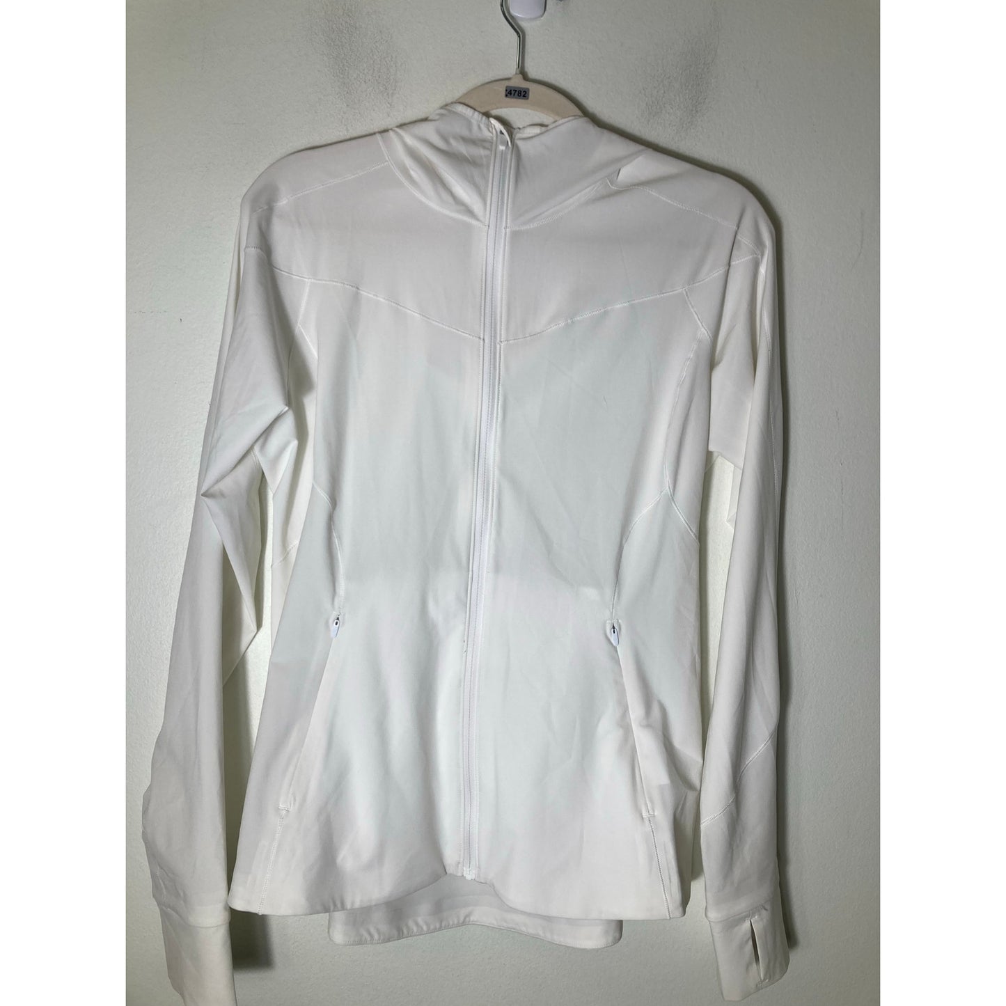 Lululemon White Lightweight Hooded Jacket Sz 8