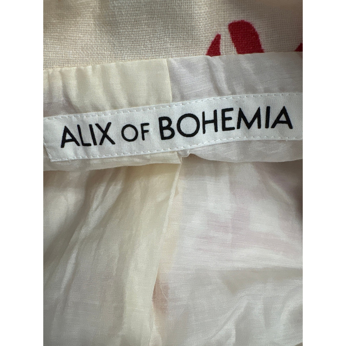 Alix of Bohemia Rust and Cream Cotton Blazer Sz M