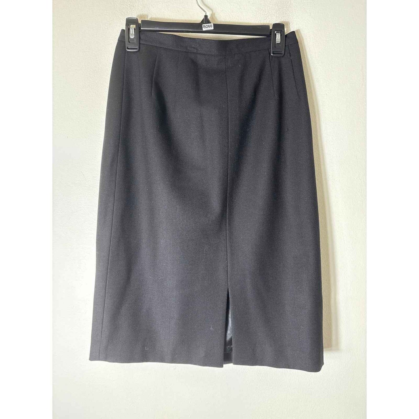 Talbots Black Wool Pencil SKirt Sz 8