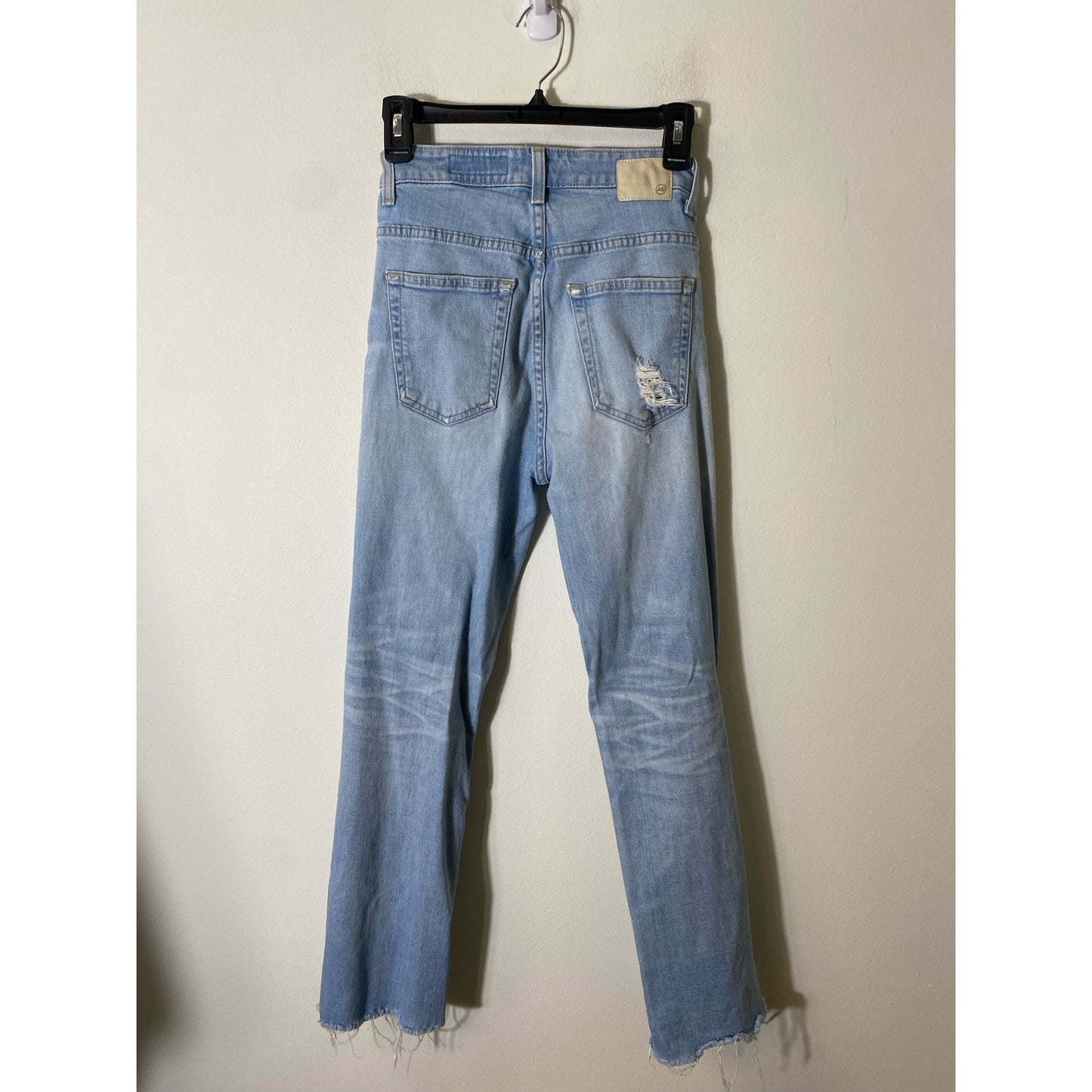 AG-ed Denim The Rhett High Waisted Straight Leg Blue Jean Sz 26