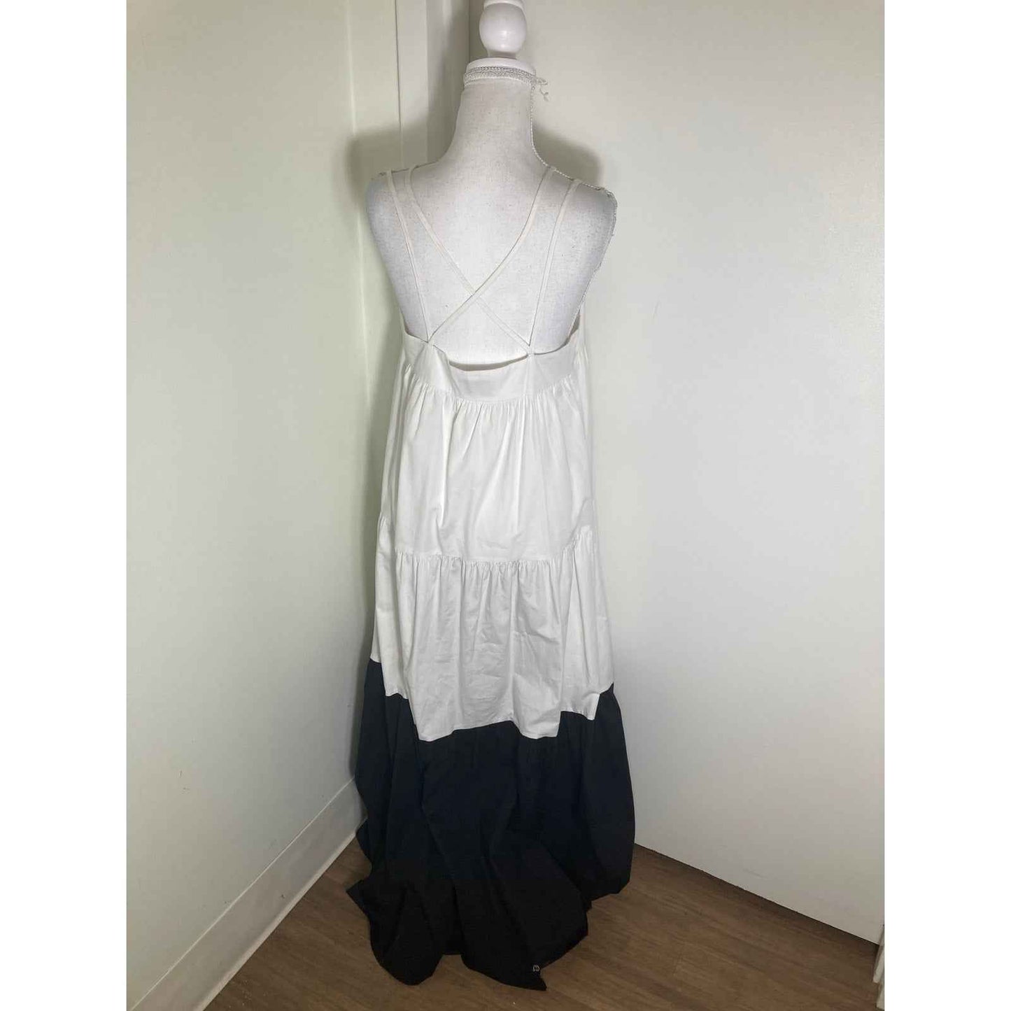 Mattew Burch Black and White Colorblock Dress Sz 2