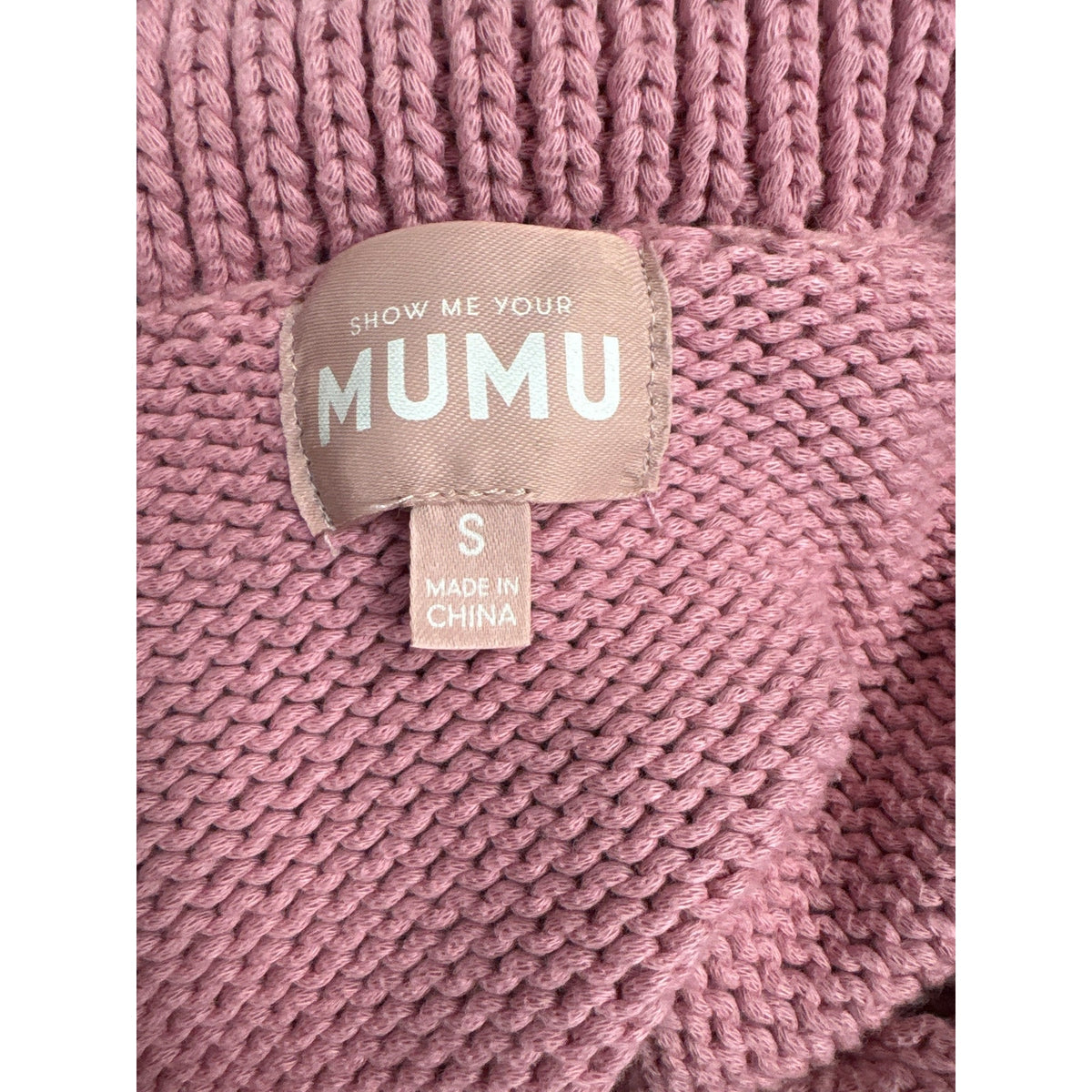 Show Me Your Mumu Pink Cropped Sweater Sz S