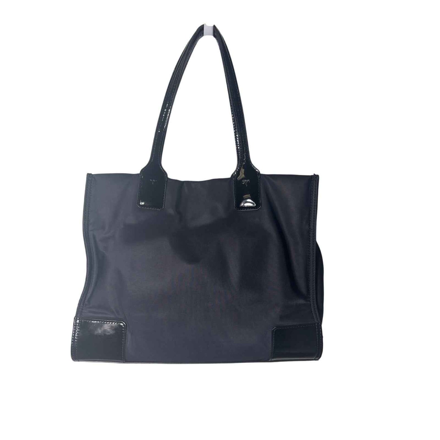 Tory Burch Black Nylon Tote with Embossed Logo