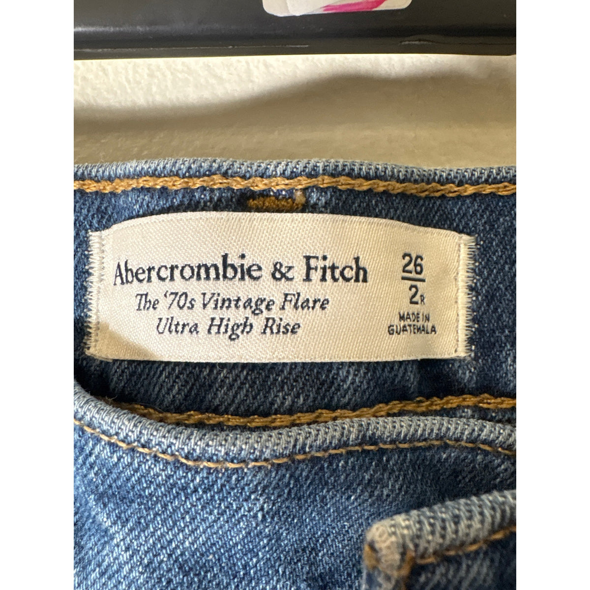 Abercrombie & Fitch 70s Vintage Flare Ultra High Rise Flare Sz 26/2