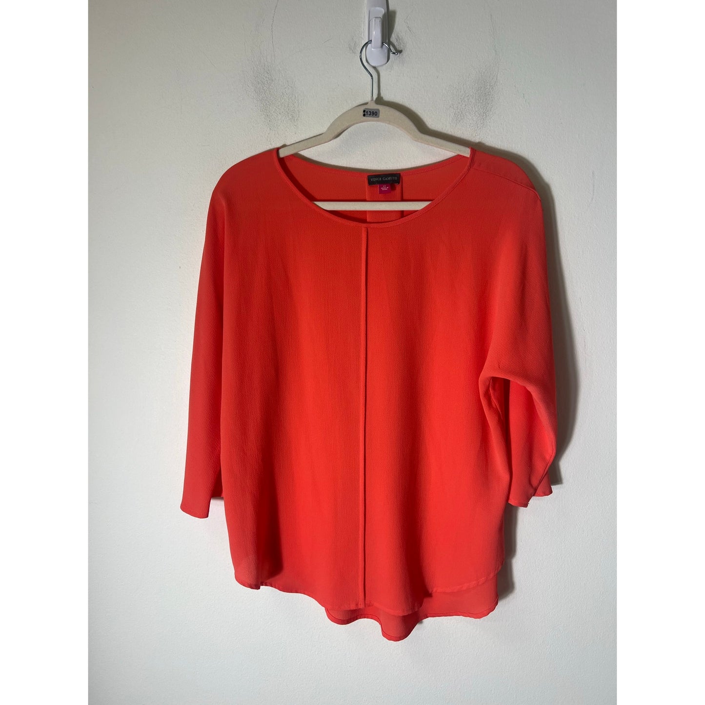 Vince Camuto Pinkish Orange 3/4 Sleeveless Top Sz XS