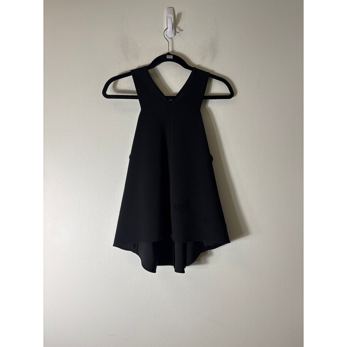 Tibi Black V Neck Top Sz 4