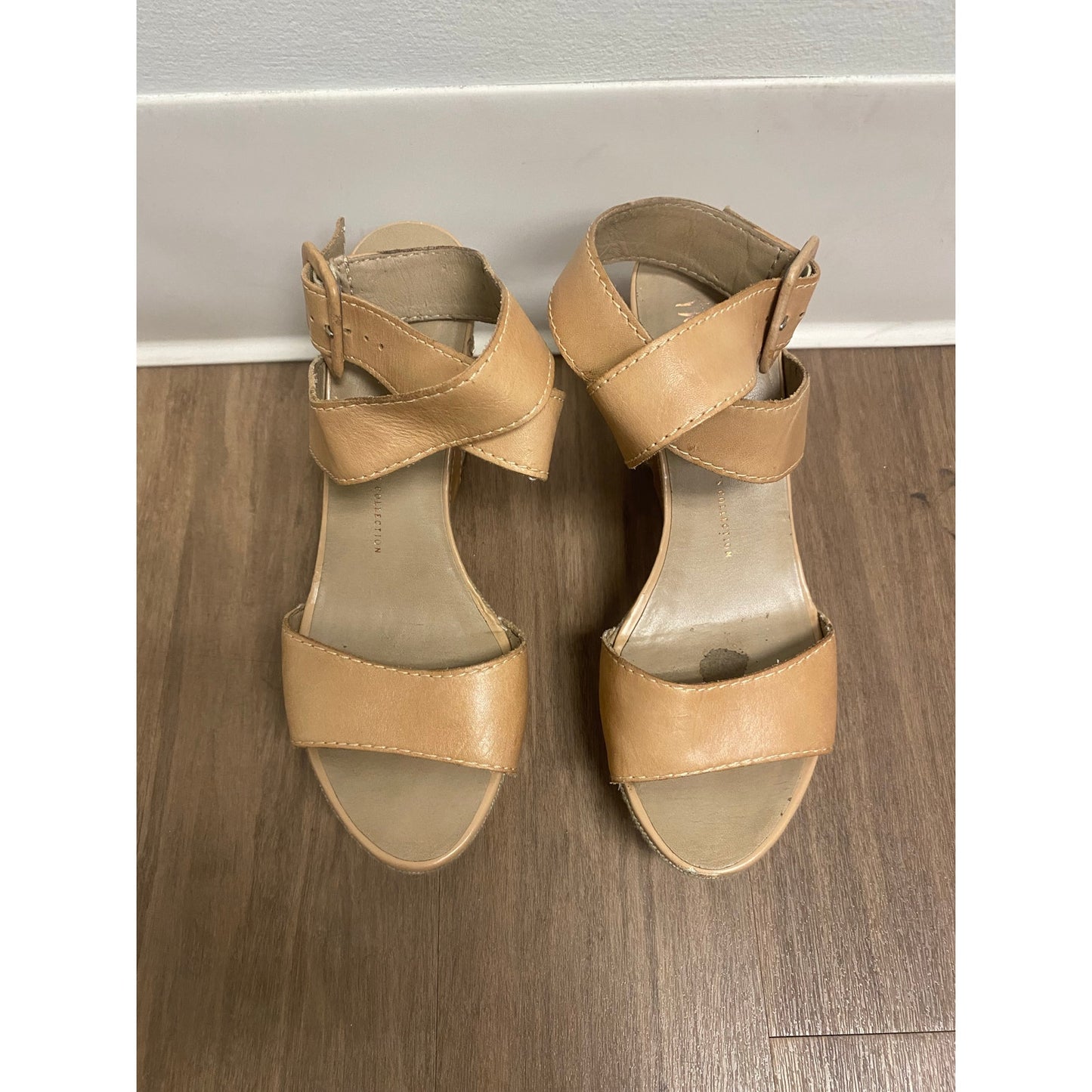 Franco Sarto Tan Wedges Sz 8