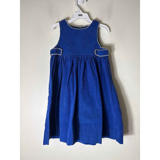 Girla Vintage Catherine Rebecca Blue Corduroy sleeveless dress Sz 4