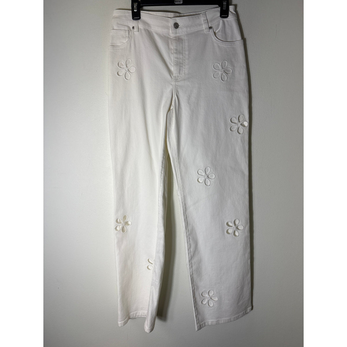 Chelsea & Violet Off White Wide Leg Denim Jeans Sz 29