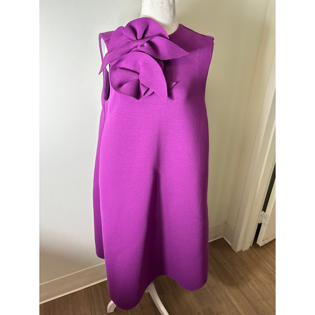 Psophia Plum Mod A Line Sleeveless Midi Dress Sz M