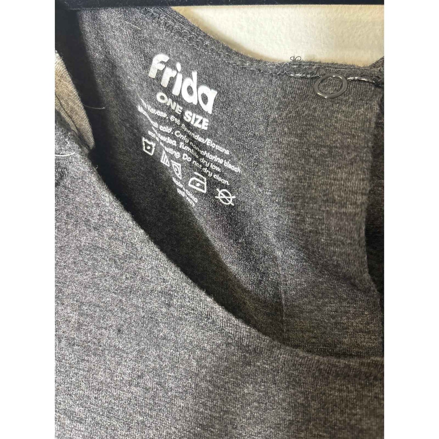 Frida Mom Dark Gray Short Sleeve Maternity Dress Sz OS
