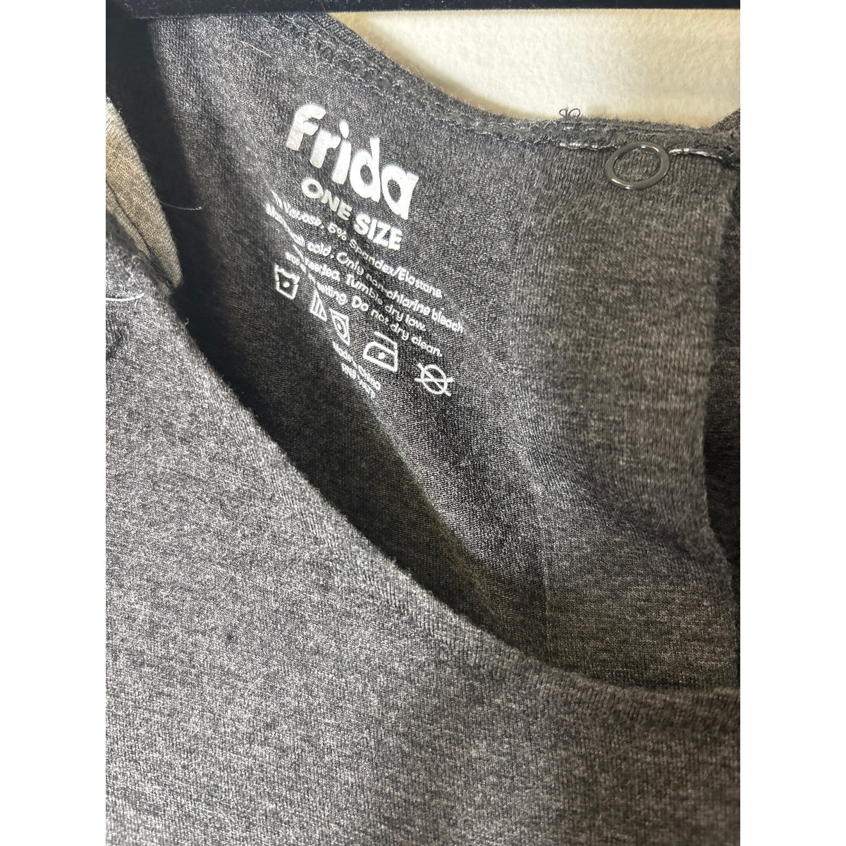 Frida Mom Dark Gray Short Sleeve Maternity Dress Sz OS
